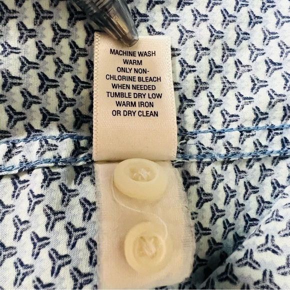 Mens Banana Republic Milly Collection Medium Short Sleeve Button Down Shirt - Picture 7 of 7